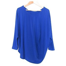 Top a maniche 3/4 deconstructed ISSEY MIYAKE Blu