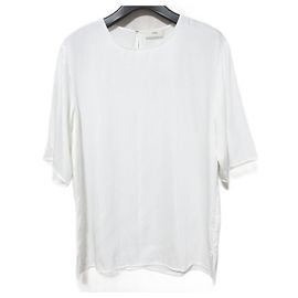 Autre Marque IENA Cupra Nylon Satin T Bluse Pullover Weiß