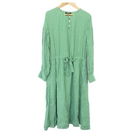 Apc Robe Évasée à Pois A.P.C. Vert