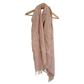 Autre Marque-Hunting World Linen Long Stole-Pink
