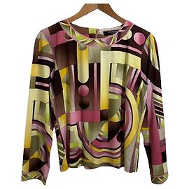 Autre Marque LEONARD FASHION Pullover Stretch CanCan Marrone Rosa Multicolore Giallo