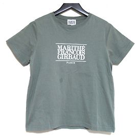 Autre Marque Camiseta de algodão com estampa de logo Marithe Francois Girbaud Verde