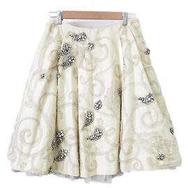 Autre Marque Saia Flare Couture Couture da Juicy Couture Bege