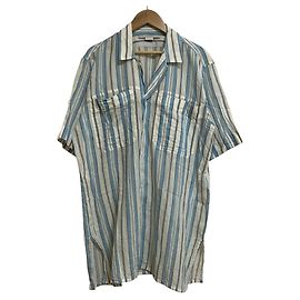 Stella Mc Cartney Camisa de algodón a rayas Stella McCartney Blanco Azul