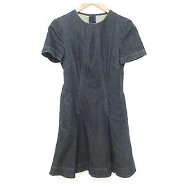 Stella Mc Cartney Stella McCartney Stretch-Denim-Kleid Blau