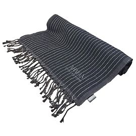 Sciarpa a frange a righe Armani Collezioni Blu Blu navy