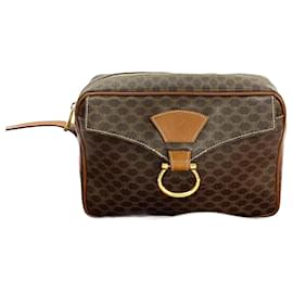 Céline-Celine Macadam Blazon PVC Shoulder Bag-Brown