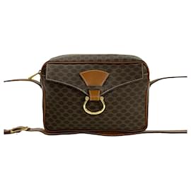 Céline-Celine Macadam Blazon PVC Shoulder Bag-Brown