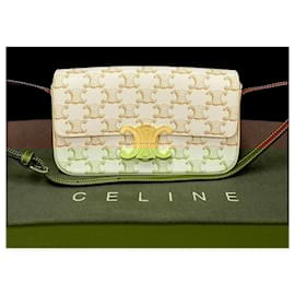 Céline-Celine Macadam Blazon PVC Shoulder Bag-Brown,White,Cream
