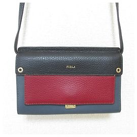 Borsa a spalla 2 in 1 Furla Like Mini Nero Rosso Blu navy