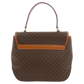 Céline-Celine Coated Canvas Bag-Brown,Golden