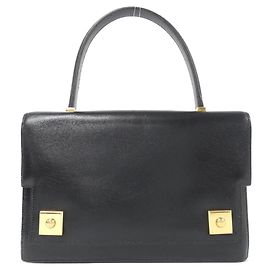 Sac en veau box Piano Hermès Noir
