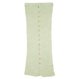 Autre Marque Jupe en Lin Mélangé DANDE de Baserange Vert Vert clair