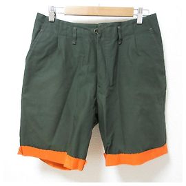 Autre Marque Bermuda de algodão e nylon Kolor Verde Laranja Caqui