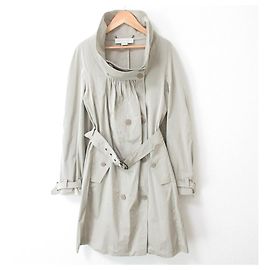 Stella Mc Cartney Stella McCartney Stand Collar Double Breasted Long Coat Other Grey