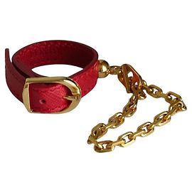 Autre Marque FOXEY Lederhandschuhhalter Charm Rot