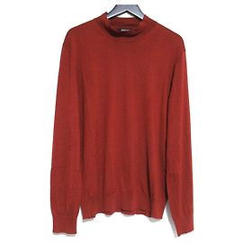 Ermenegildo Zegna Zegna CASHSETA Suéter de Cashmere e Seda de Manga Longa com Gola Alta Outro Laranja