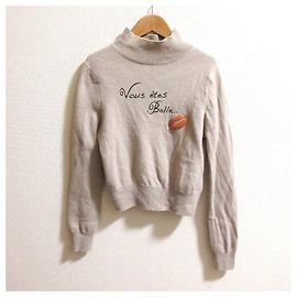 Autre Marque Pull en maille Message Knit de Her Lip to Beige