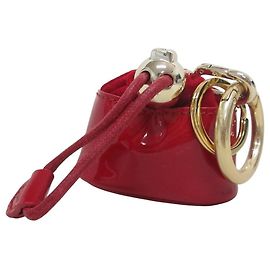 Furla MIONIDO Enamel Bag Charm Mobile Accessory Red