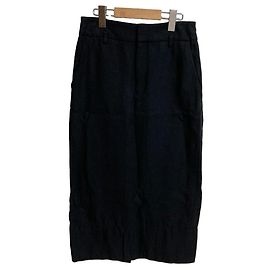 Autre Marque ebure Leinenrock Schwarz