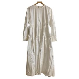 Autre Marque Makelloses Baumwolltwill-Kleid Weiß
