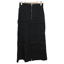 Autre Marque Gonna Lunga Stretch ebure Nero