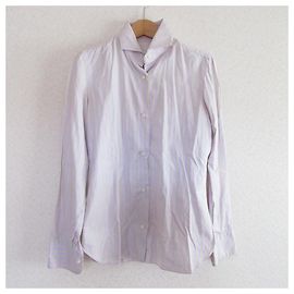 Autre Marque Camicia a Righe a Maniche Lunghe Barba Rosa Verde