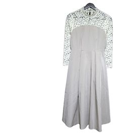 Autre Marque Robe Maglie le cassetto Blanc Beige