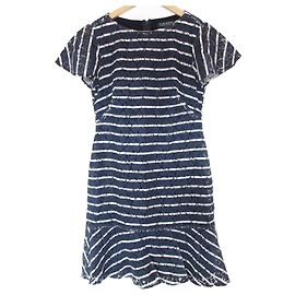 Vestido de renda recortada Ralph Lauren Azul Outro