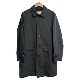 Coach Leather Trim Coat Black