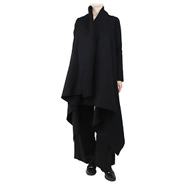 Norma Kamali Black drapey coat - size S Black