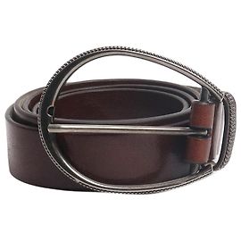 Brunello Cucinelli Dünner Ledergürtel in Braun Braun