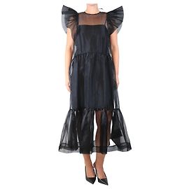 Jonathan Simkhai Robe midi noire transparente - taille S Noir