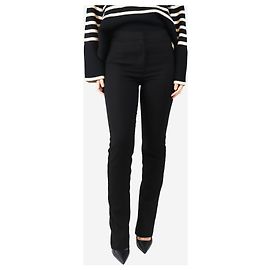 Totême Schwarze Schlitzhose - Größe UK 8 Schwarz