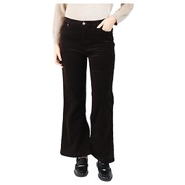 Frame Denim Pantalon en velours côtelé marron évasé - taille UK 12 Marron