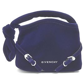 Borsa in velluto voile nano Givenchy in blu navy Blu navy