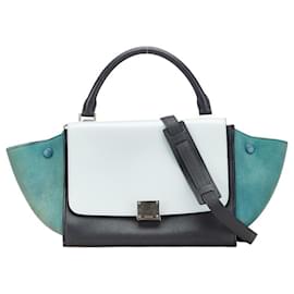 Céline-Celine Trapeze Small Handbag/Shoulder Bag-Black,Blue