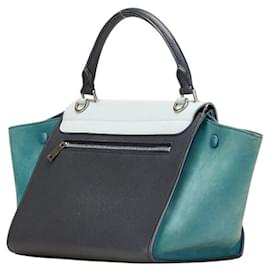 Céline-Celine Trapeze Small Handbag/Shoulder Bag-Black,Blue