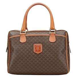 Céline-Celine Macadam Brown Handbag-Brown