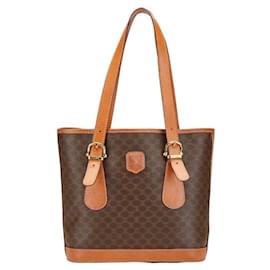 Céline-Celine Macadam Handbag-Brown