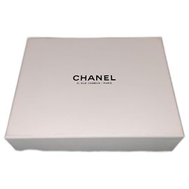 White and black empty box for mini Chanel bag White