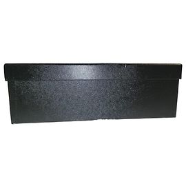 Black empty shoe box Chanel with tissue paper Black