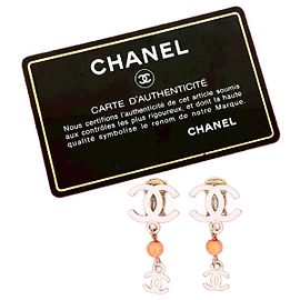 Boucles d'oreilles Chanel Coco Mark Accessoire Doré Métallisé