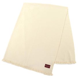 Xale de lã jacquard GG da Gucci Marrom Bege