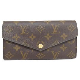 Louis Vuitton Monogram Long Wallet Brown