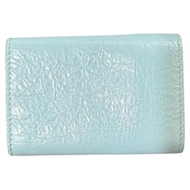 Balenciaga-Carteira Tri-fold Clássica Balenciaga-Azul