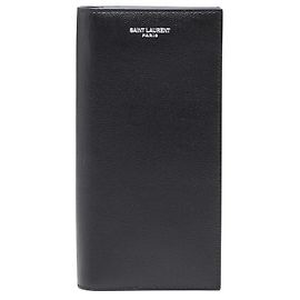 Yves Saint Laurent Saint Laurent Continental Wallet Leather Long Wallet Black