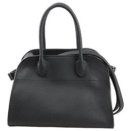 The Row Bolsa de couro Soft Margaux 10 2Way na cor preta Bege