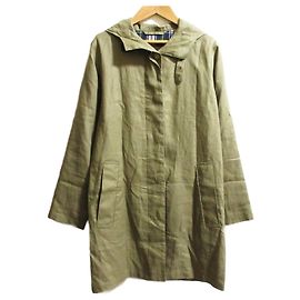 Autre Marque Abrigo de lino con capucha Mackintosh Beige
