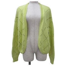 Autre Marque BORDERS at BALCONY SPRING CHUNKY KNIT Cardigan Yellow